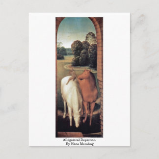 Cartão Postal Representação Alegórica De Hans Memling
