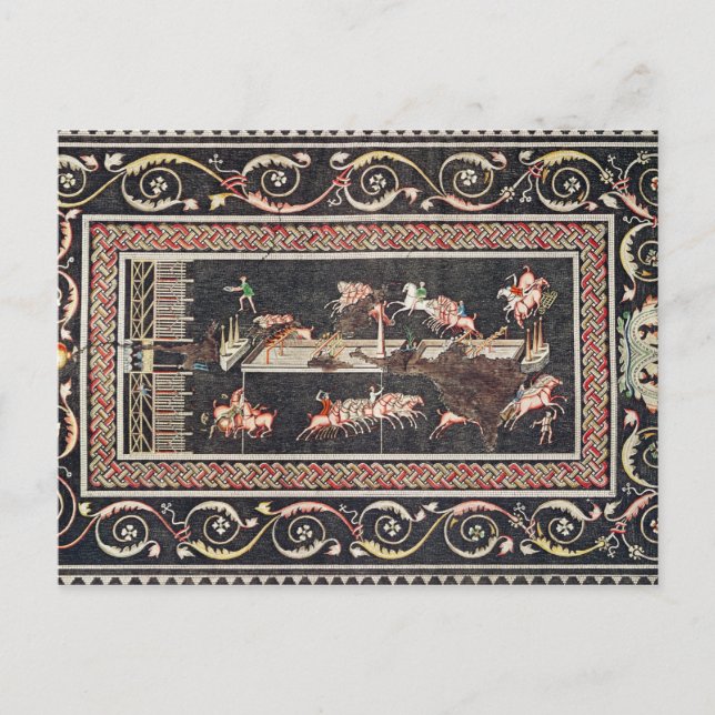 Cartão Postal Representação de um mosaico (Frente)