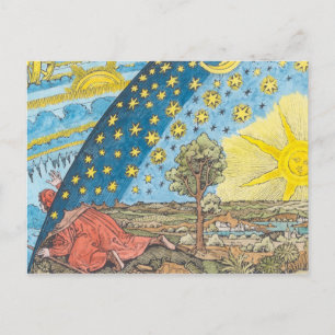 Cartão Postal Representação Fantástica do Sistema Solar