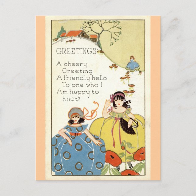 Cartão Postal Repro Vintage, 1913 (Frente)