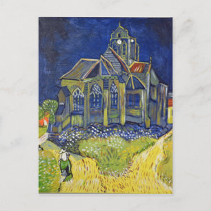 Cartão Postal Reprodução de arte Van Gogh, Igreja de Auvers
