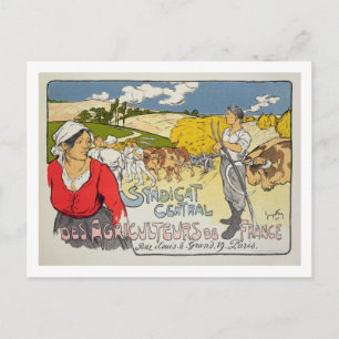 Cartão Postal Reprodução de uma poster publicando o "Central"