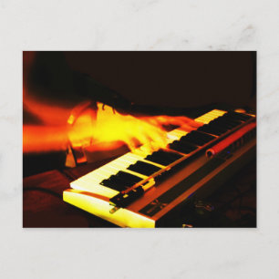 Cartão Postal Reprodução do teclado