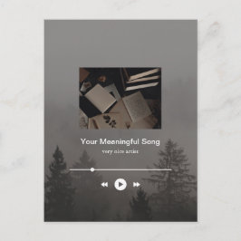 Cartão Postal Reprodutor de Música Temperamental Personalizável