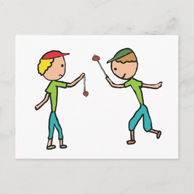 Cartão Postal Reproduzindo Conkers (Frente)