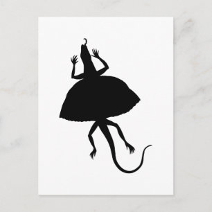 Cartão Postal Réptil negro