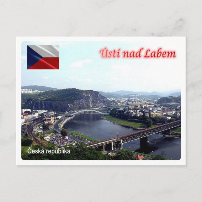 Cartão Postal República Checa - Usti Nad Labem - (Frente)