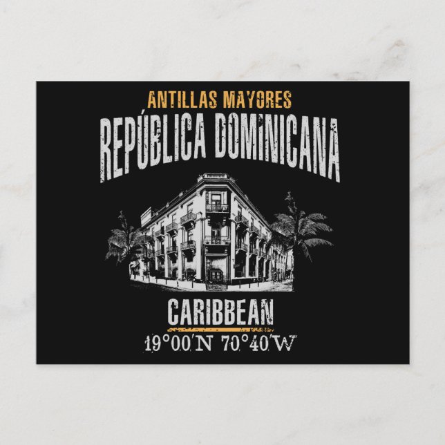 Cartão Postal República Dominicana (Frente)