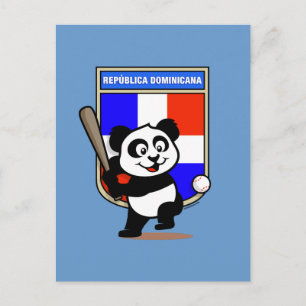 Cartão Postal República Dominicana Baseball Panda