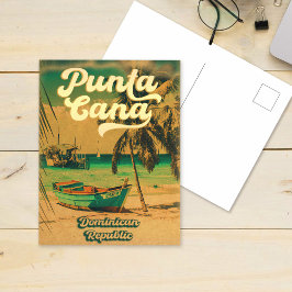 Cartão Postal República Dominicana do Punta Cana - Retro Souveni