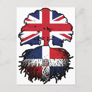 Cartão Postal República Dominicana Rotas de Árvore Britânica Bri