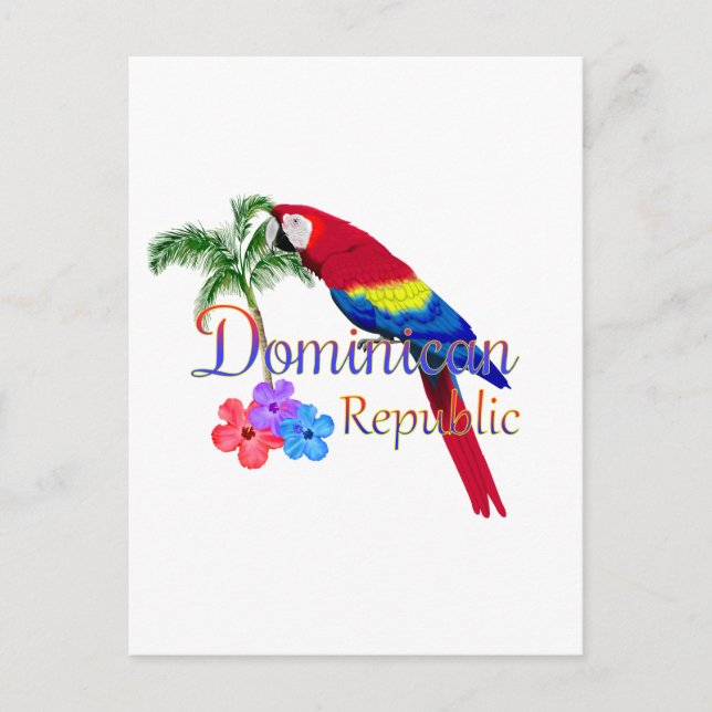 Cartão Postal República Dominicana Tropical (Frente)