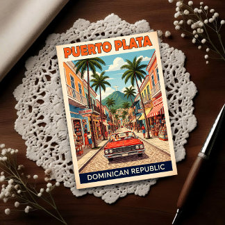 Cartão Postal República Dominicana: Viagens dos anos 60