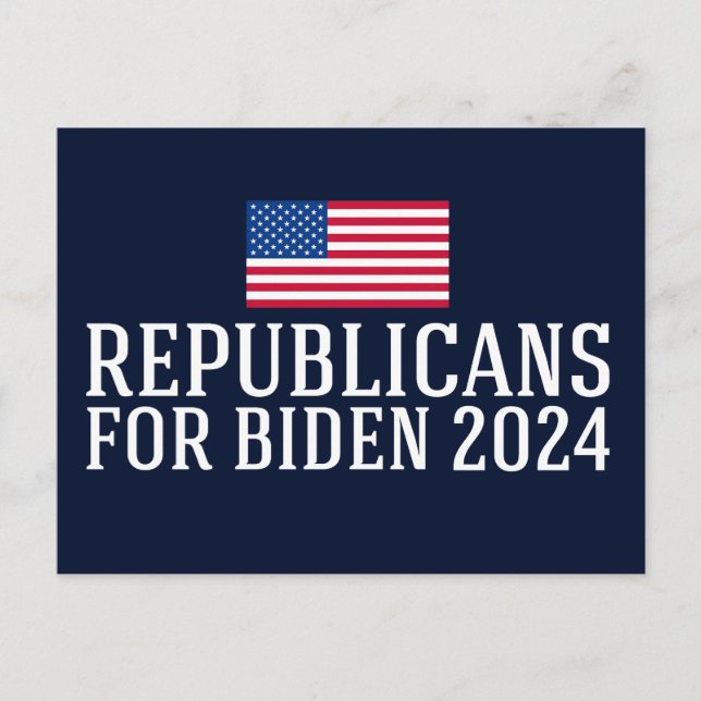Cartão Postal Republicanos para Biden 2024 (Frente)