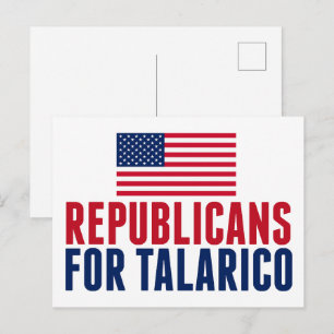 Cartão Postal Republicanos para Talarico Eleição ao Senado 2026