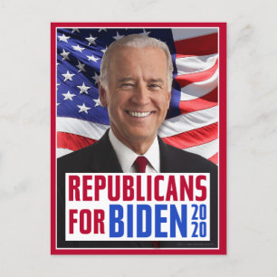 Cartão Postal Republicanos por Joe Biden 2020 Foto do Presidente