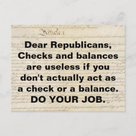 Cartão Postal Republicanos Verificam e Balanças Fazem Seu Trabal