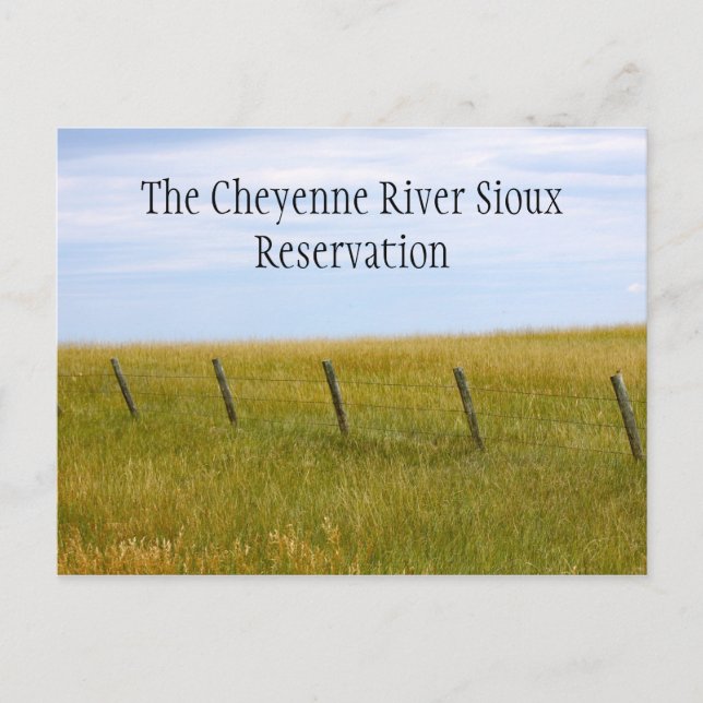 Cartão Postal Reserva Cheyenne River Sioux (Frente)