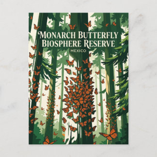 Cartão Postal Reserva da Biosfera Borboleta Monarca México