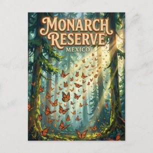 Cartão Postal Reserva da Borboleta Monarca México