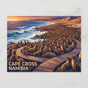 Cartão Postal Reserva de Focas do Cabo Cruz Namíbia