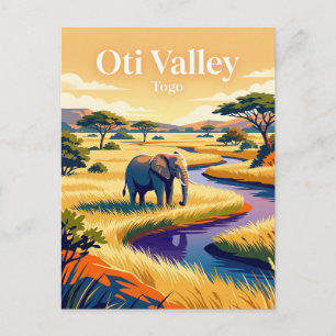 Cartão Postal Reserva de Vida Selvagem do Vale de Oti Togo