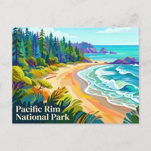 Cartão Postal Reserva do Parque Nacional Pacific Rim Canadá