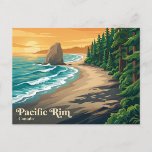 Cartão Postal Reserva do Parque Nacional Pacific Rim Canadá
