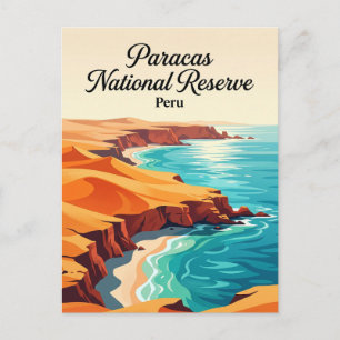Cartão Postal Reserva Nacional de Paracas Peru