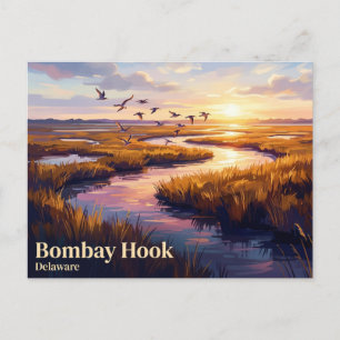 Cartão Postal Reserva Nacional de Vida Selvagem Bombay Hook EUA