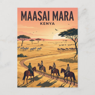 Cartão Postal Reserva Nacional Maasai Mara Quênia