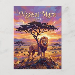 Cartão Postal Reserva Nacional Maasai Mara Quênia