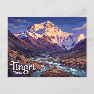 Cartão Postal Reserva Natural Nacional do Monte Everest China