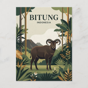 Cartão Postal Reserva Natural Tangkoko Indonésia