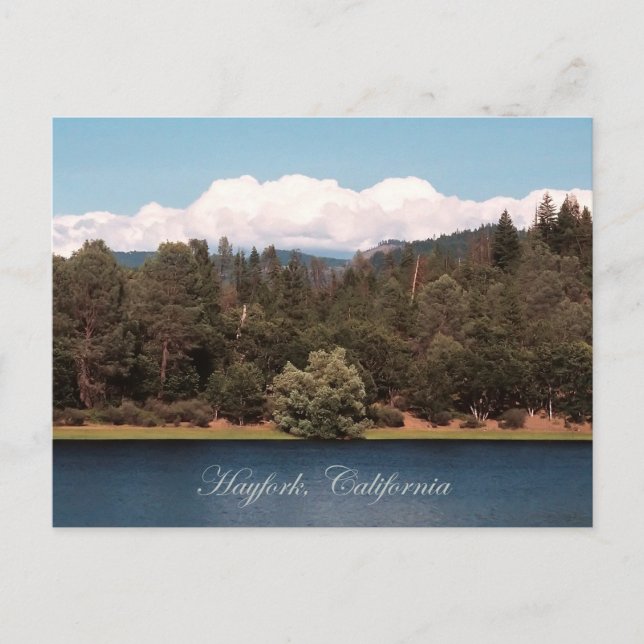 Cartão Postal Reservatório de Ewing na Primavera... (Frente)