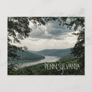 Cartão Postal Reservatório de Kinzua na PENNSYLVANIA