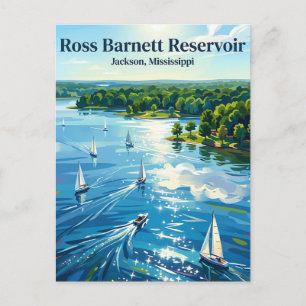 Cartão Postal Reservatório Ross Barnett Mississippi