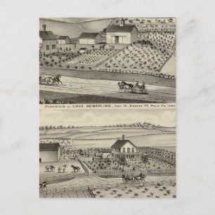 Cartão Postal Residência de C Seiberling