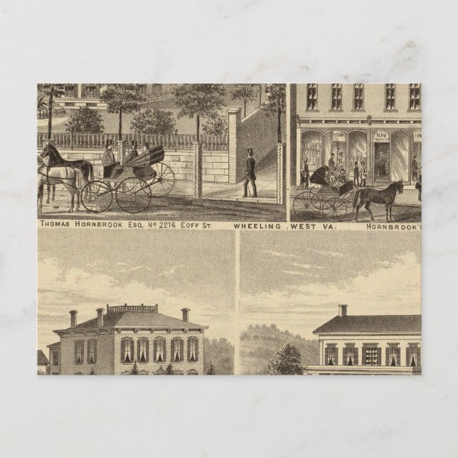 Cartão Postal Residência de Thomas Hornbrook (Frente)