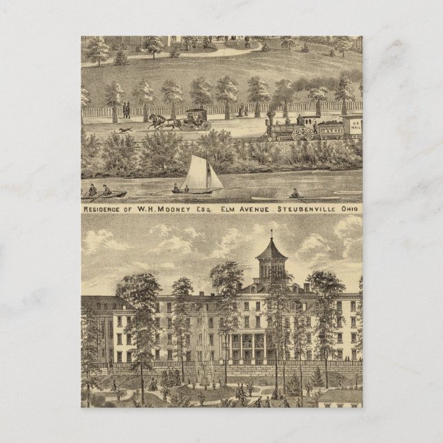 Cartão Postal Residência de WH Mooney (Frente)
