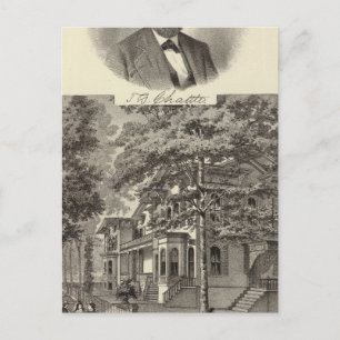 Cartão Postal Residência do Dr. TG Chattle, Ramo Longo