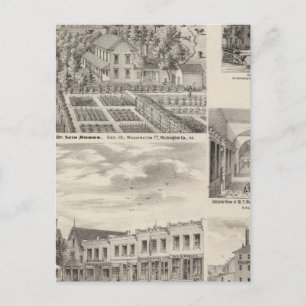 Cartão Postal Residência do falecido Dr. Seth Hobbs Washington C