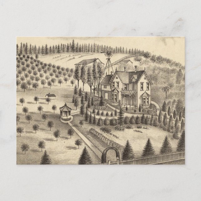 Cartão Postal Residência do Pepper WH, Petaluma Tp (Frente)