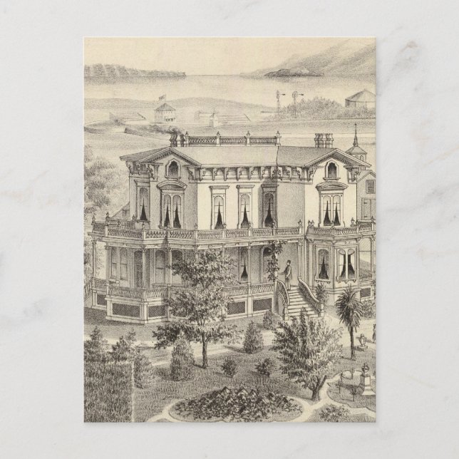 Cartão Postal Residência Emery, Oakland, Alameda Co (Frente)