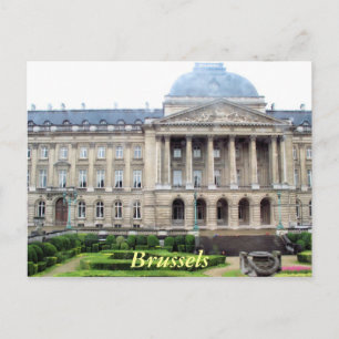 Cartão Postal Residência real em Bruxelas