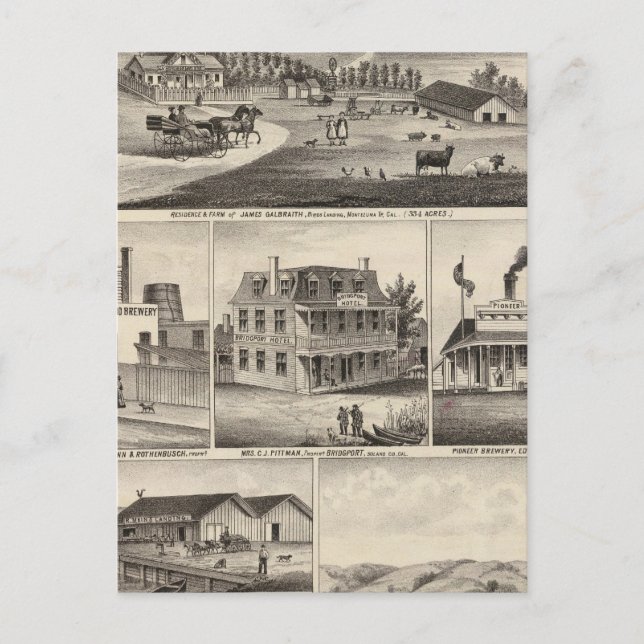 Cartão Postal Residências, fazendas, empresas (Frente)