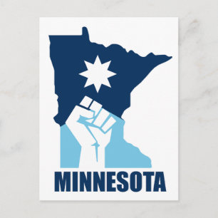 Cartão Postal Resist Minnesota Punho Erguido