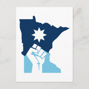 Cartão Postal Resist Minnesota Punho Erguido