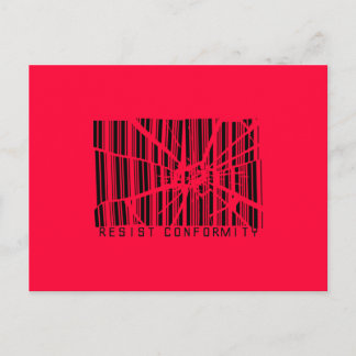 Cartão Postal Resista à Conformidade
