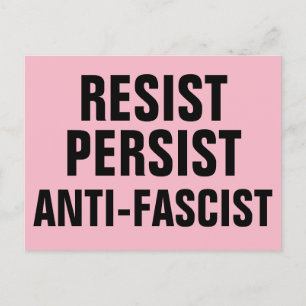 Cartão Postal Resistência À Resistência Antifascista Persistente